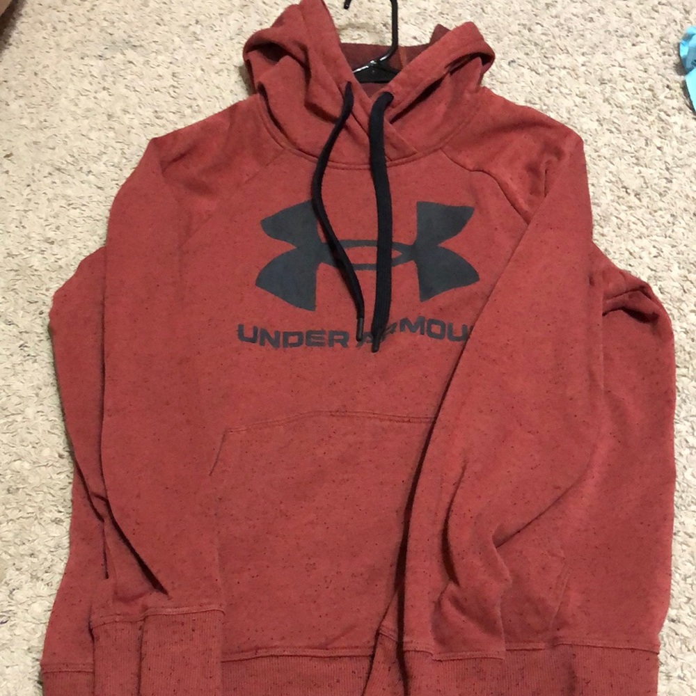 Red under armor hoodie